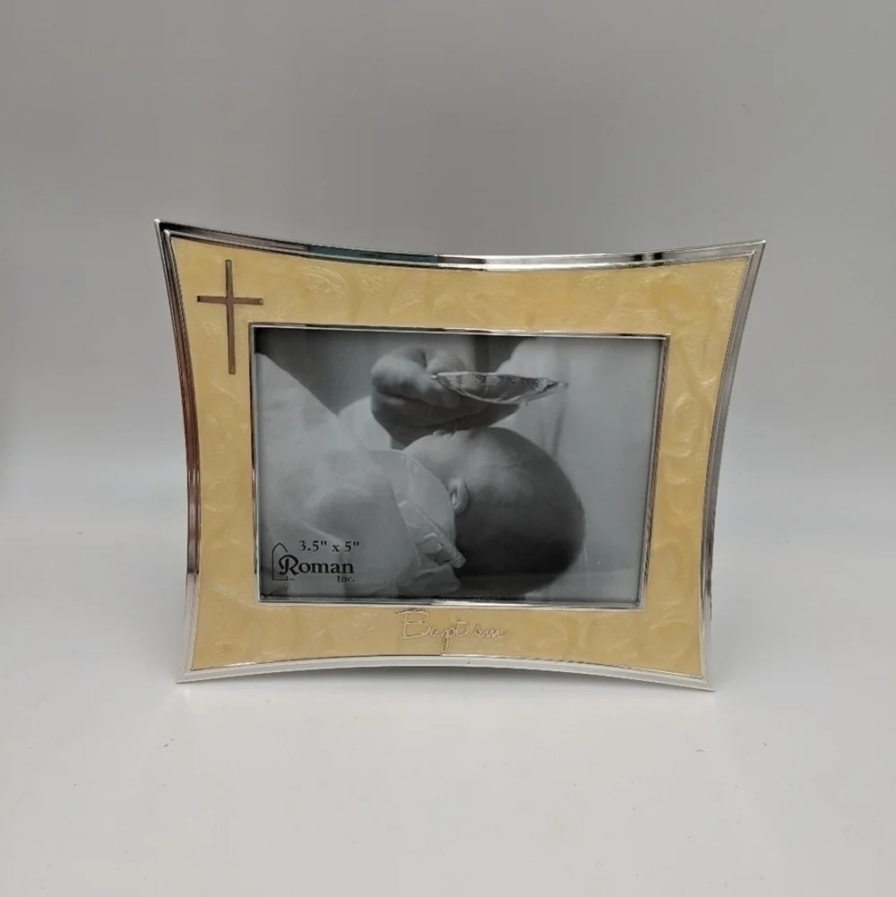 Roman Baptism Church Picture Frame 3.5in x 5in